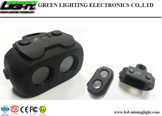 25000lux LED Mining Light Sistem Pemosisian Mountable Dual Beam Fungsional Cap Lamp