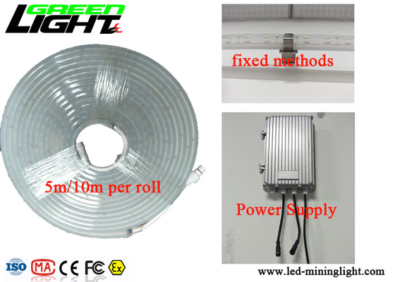 SMD5050 RGB Warna Lampu Strip Led Tahan Air 24 Volt Bukti Ledakan Tegangan Rendah