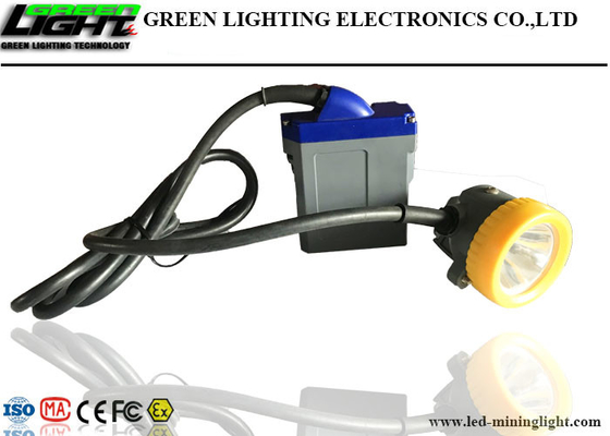 CREE Chips LED Miners Cap Lamp 15000lux Mengadopsi Baterai Lithium Isi Ulang 6.6Ah