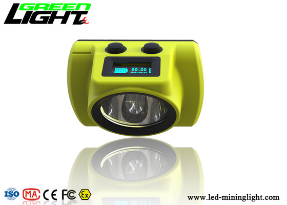 Lampu Topi Batubara Penambang Batubara Bawah Tanah 18000lux Batubara Rendah Indikasi Layar Led