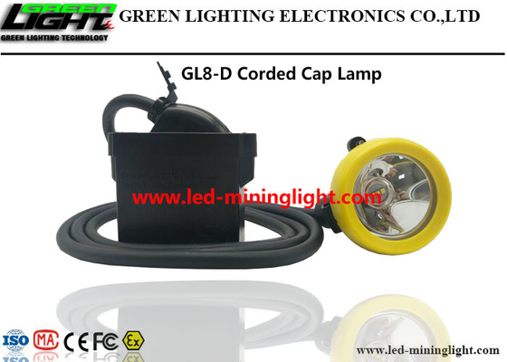 Lampu Tutup Penambang LED Ringan 10000lux 7.8Ah Lithium Ion Dengan Tutup Tombol Silikon