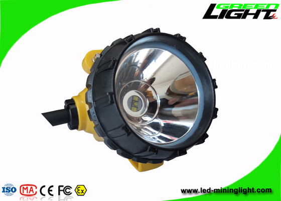 Aluminium Cup Cordless Mining Cap Lamps 6.8Ah Baterai Panasonic 15000lux Brightness