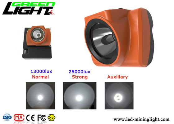 Lampu Topi Keras Penambang 18000lux Super Kuat 3.7v Tubuh Cangkang Tangguh Bersertifikat CE