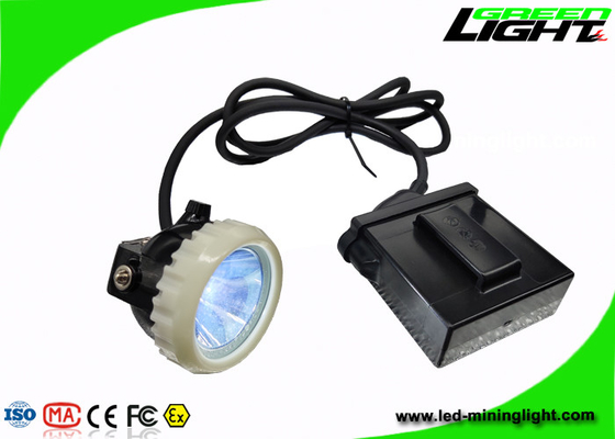 4000lux Brightness Mining Hard Hat Led Lights Intensitas Tinggi Dengan Panjang Kabel Disesuaikan