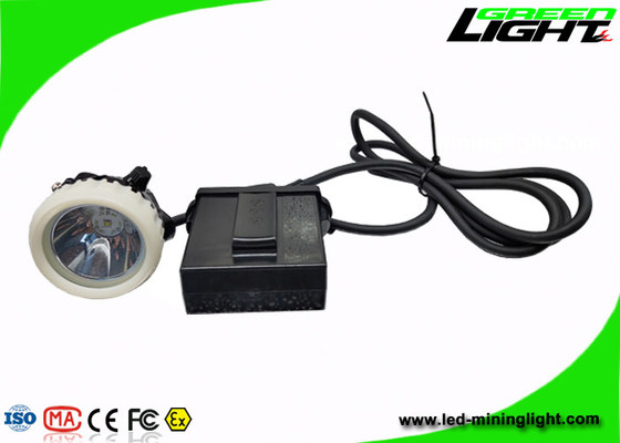 4000lux Brightness Mining Hard Hat Led Lights Intensitas Tinggi Dengan Panjang Kabel Disesuaikan