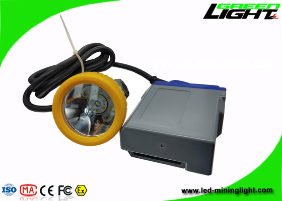 15000lux IP68 LED Mining Light Cap Lamp 6.6Ah Baterai Li - Ion Dengan Pengisian USB