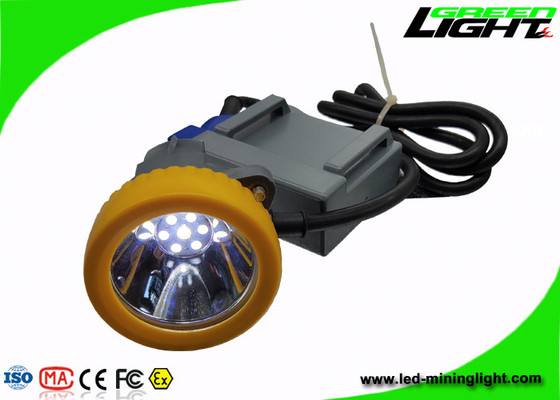 15000lux IP68 LED Mining Light Cap Lamp 6.6Ah Baterai Li - Ion Dengan Pengisian USB
