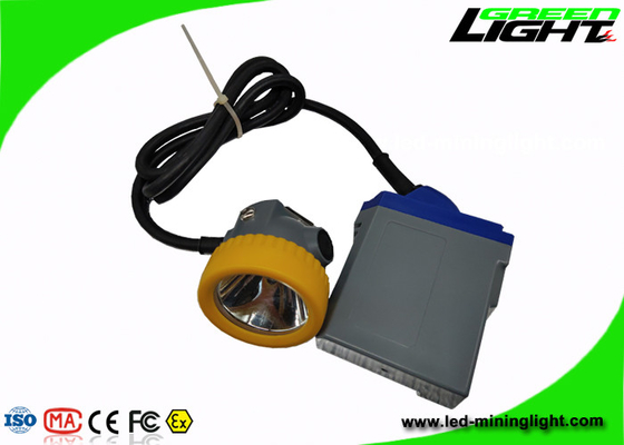 15000lux IP68 LED Mining Light Cap Lamp 6.6Ah Baterai Li - Ion Dengan Pengisian USB