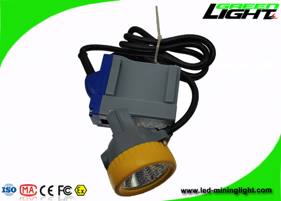 15000lux IP68 LED Mining Light Cap Lamp 6.6Ah Baterai Li - Ion Dengan Pengisian USB