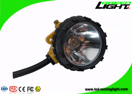 Brightness 15000lux Mining Cap Lamp Aluminium Lighting Cup Peringatan Daya Rendah
