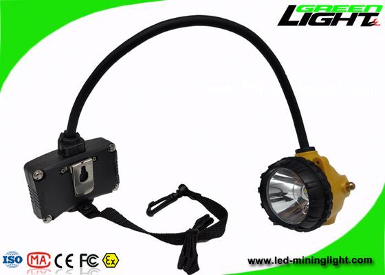 Brightness 15000lux Mining Cap Lamp Aluminium Lighting Cup Peringatan Daya Rendah