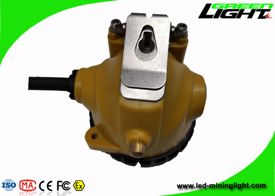 Brightness 15000lux Mining Cap Lamp Aluminium Lighting Cup Peringatan Daya Rendah