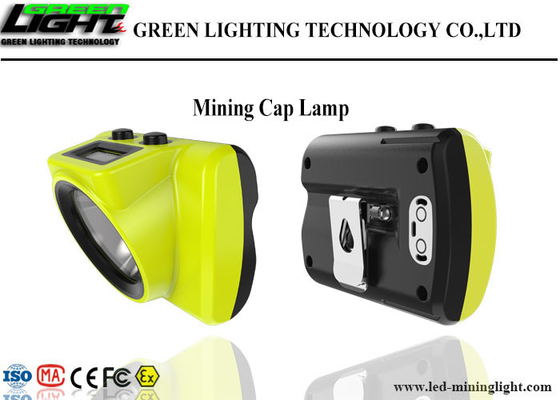 Hard Hats LED Miners Cap Lamp IP68 6.8Ah Kapasitas Baterai Dengan Layar OLED