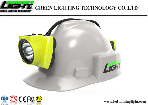 Semi Corded LED Miners Cap Lamp Kecerahan Tinggi GLS-6 Dengan Tampilan Layar LED