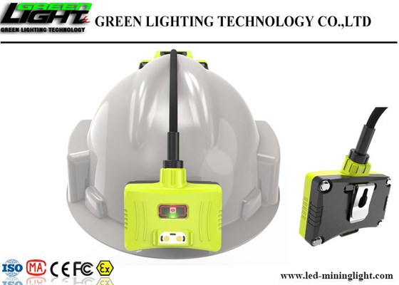 Semi Corded LED Miners Cap Lamp Kecerahan Tinggi GLS-6 Dengan Tampilan Layar LED