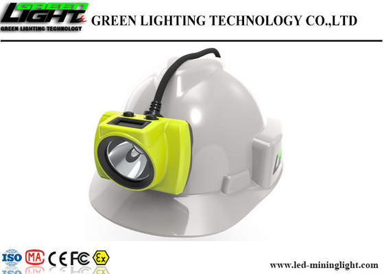 Semi Corded LED Miners Cap Lamp Kecerahan Tinggi GLS-6 Dengan Tampilan Layar LED