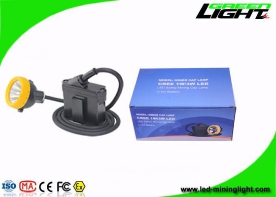 Cree Source Cordless Cap Lamp Mining Baterai 10000lux 6.6Ah Dengan Tombol Silikon