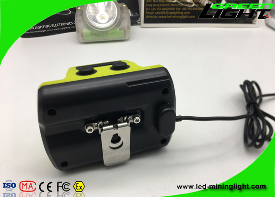 Layar Oled Led Headlamp Mining Lampu Topi Keras Baterai Lithium 6.8Ah 18000lux