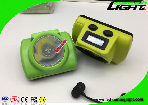 Lampu Topi Keras Bawah Tanah Tahan Air Kecerahan 13000lux Dengan Kabel Pengisian Usb