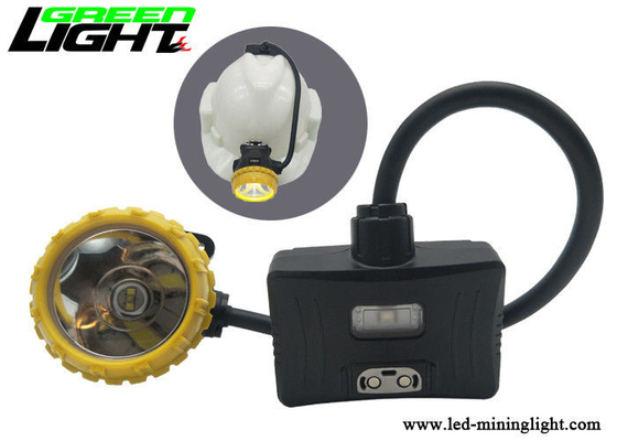 Lampu Cap Pertambangan Balok Tinggi 6.8Ah Baterai Panasonic SOS Dengan Lampu Peringatan Belakang