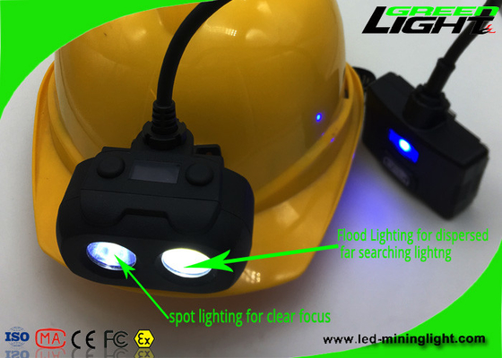 Dual Beam Rechargeable LED Headlamp IP68 Waterproof Light Dengan Cree Led 15000lux