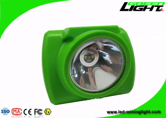 Baterai Isi Ulang LED Miners Cap Lamp Anti - Explosive 14-16hrs Working Time