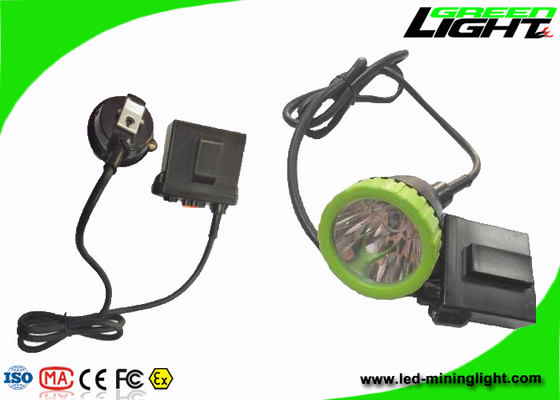 Aluminium Cup Rechargeable Led Headlamp, Lampu Penambangan Batubara Luar Ruang 11.2Ah Untuk Berburu