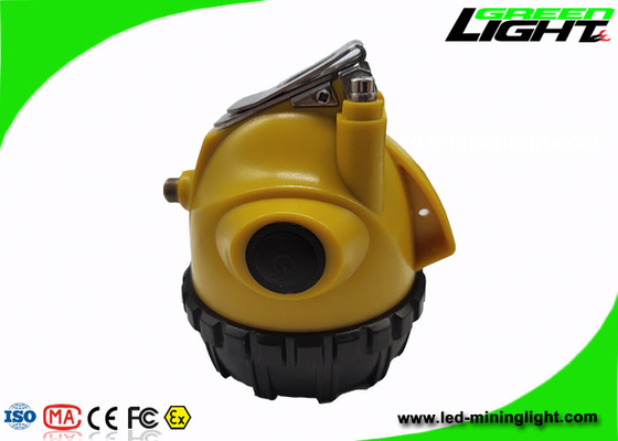 25000lux LED Mining Light 10.4Ah Cap Lamp Untuk Penambangan Lingkungan Terberat