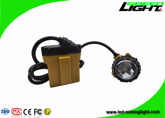 Ip68 Cordless LED Miners Cap Lamp Bahan Aluminium Cup Isi Ulang Super Terang