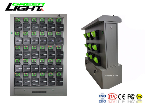 30 Unit Charger Rack Coal Miner Cap Lights Dengan Lampu Indikasi Saklar Daya