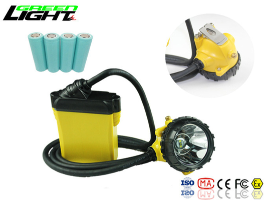 25000 Lux Brightness Miners Helmet Lamp Aluminium Lighting Cup Material Cree Source
