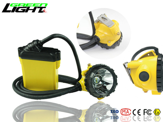 25000 Lux Brightness Miners Helmet Lamp Aluminium Lighting Cup Material Cree Source