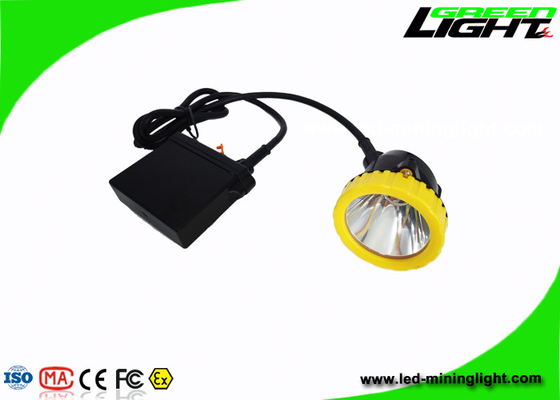50000lux Brightness Coal Miner Cap Lights GL6-B 11.2Ah Kapasitas Baterai Li - Ion Besar