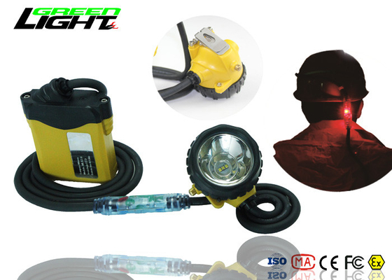 Ip68 Cordless LED Miners Cap Lamp Bahan Aluminium Cup Isi Ulang Super Terang