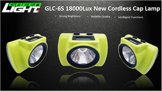 Headlamp LED Isi Ulang Ukuran Kecil 25000lux GLC-6S Layar OLED Untuk Logo Waktu