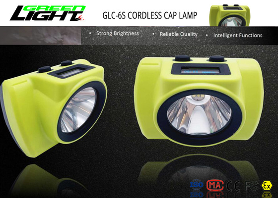 6.8Ah Baterai Cordless Cap Lamp Penambangan Bukti Ledakan Isi Ulang ATEX M1 IP68