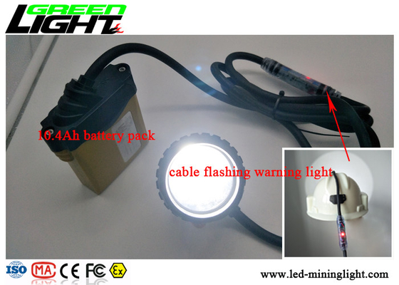 High Power LED Miners Cap Lamp Tahan Dampak Untuk Keselamatan Pencahayaan Bawah Tanah