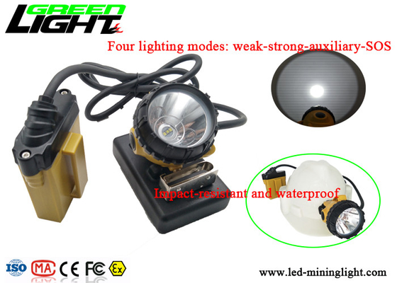 25000lux Afety Wire Cap Led Mining Lamp, High Intensity Light Flashing Cap Light