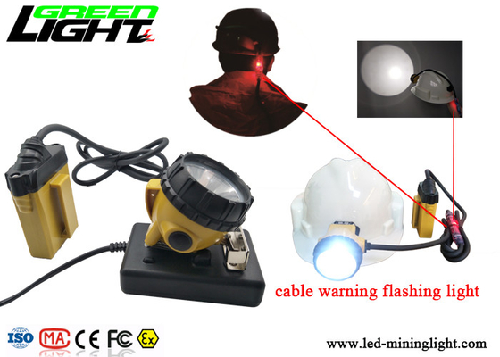 25000lux Afety Wire Cap Led Mining Lamp, High Intensity Light Flashing Cap Light