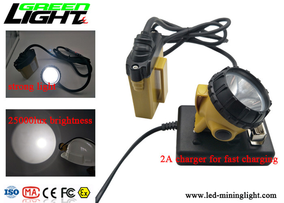 25000lux Afety Wire Cap Led Mining Lamp, High Intensity Light Flashing Cap Light