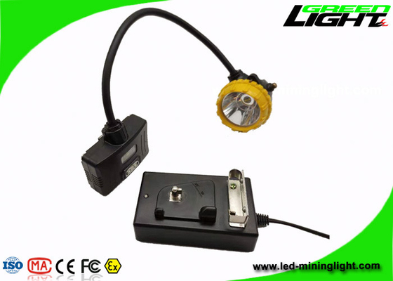 6.8Ah Panasonic Battery Rechargeable LED Headlamp Dengan Tali Pengaman Peringatan Daya Rendah