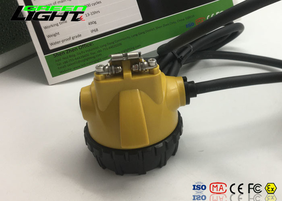 Aluminium Coal Miners Hat Light Helmet Lamp 25000lux Luminous Long Battery Life