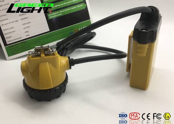 2A Charger Bahan Aluminium Cup Super Bright Led Headlamp Untuk Penambang / Berburu