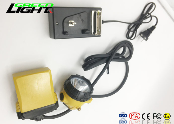 2A Charger Bahan Aluminium Cup Super Bright Led Headlamp Untuk Penambang / Berburu