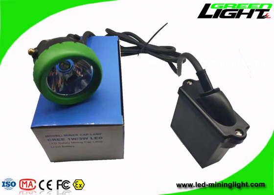 Lampu Tutup Penambangan 10000lux Kecerahan Tinggi Paket Baterai Li-Ion 216lum Ringan