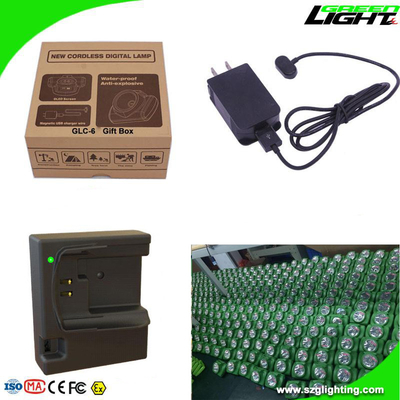 Peringatan Daya Rendah Lampu Penambangan Batubara Tanpa Kabel Dengan Tanggal / Waktu Layar Oled