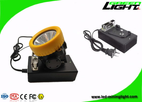 Lampu Cap Lampu Terowongan LED Isi Ulang PC 2.2Ah Baterai Lithium Ion 4500lux