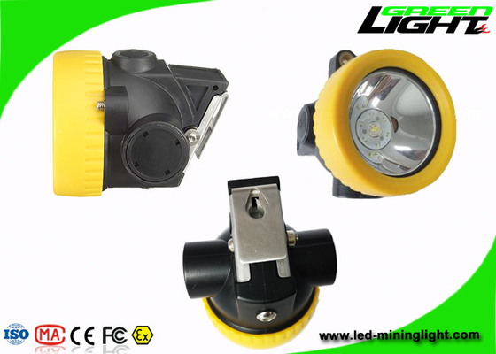 Lampu Cap Lampu Terowongan LED Isi Ulang PC 2.2Ah Baterai Lithium Ion 4500lux