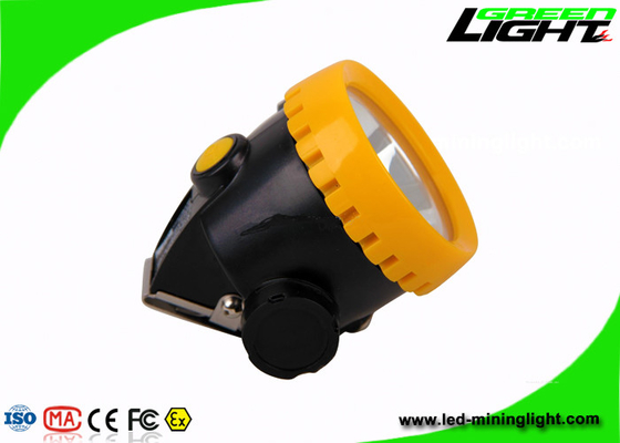 Penambangan Safety Cap Rechargeable LED Headlamp IP67 Dengan Baterai Li Ion 2.2Ah