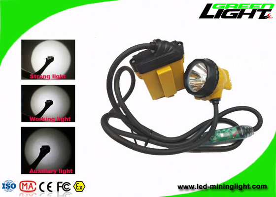 25000Lux Led Senter Berkabel Tambang Cap Lampu Tahan Air Cree Ip68 GLC12-A